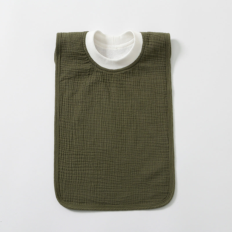 Bavette-serviette pour enfants grand format anti-taches