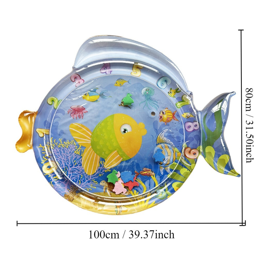 Children's Inflatable Marine Animal Racket Water Cushion Baby Crawling Racket Water Bag Racket Water Cushion Climbing Pad