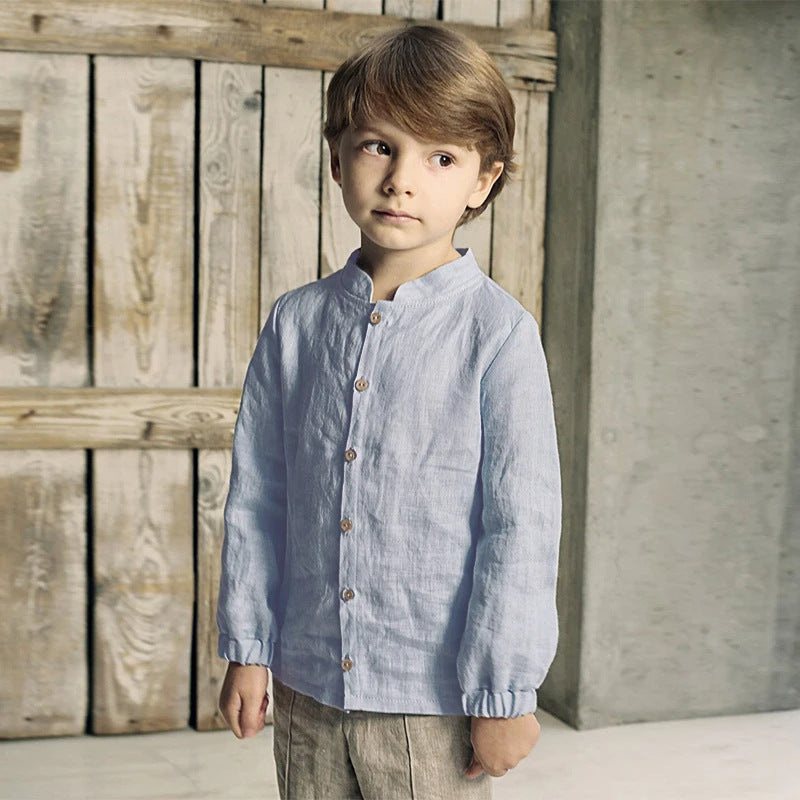 Simple All-match Casual Style Baby Long Sleeve Top