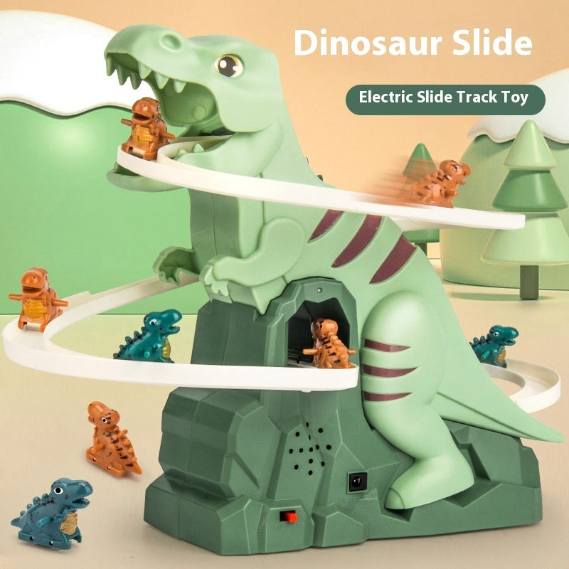 Dinosaur Assembled Educational Electric Slide Track Toy Car