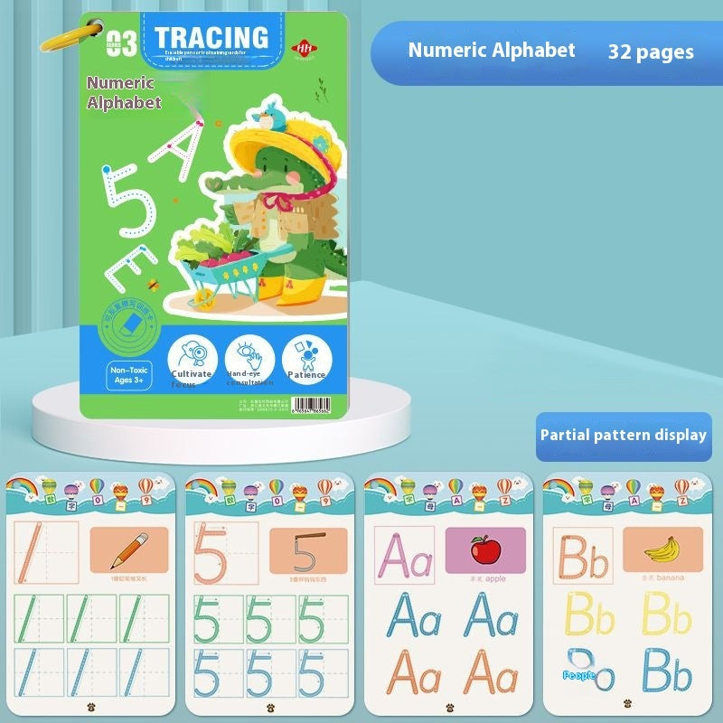 Children's Pen Control Training Copybook Stroke Drawing Point Line Picture Book Potential Development Cards