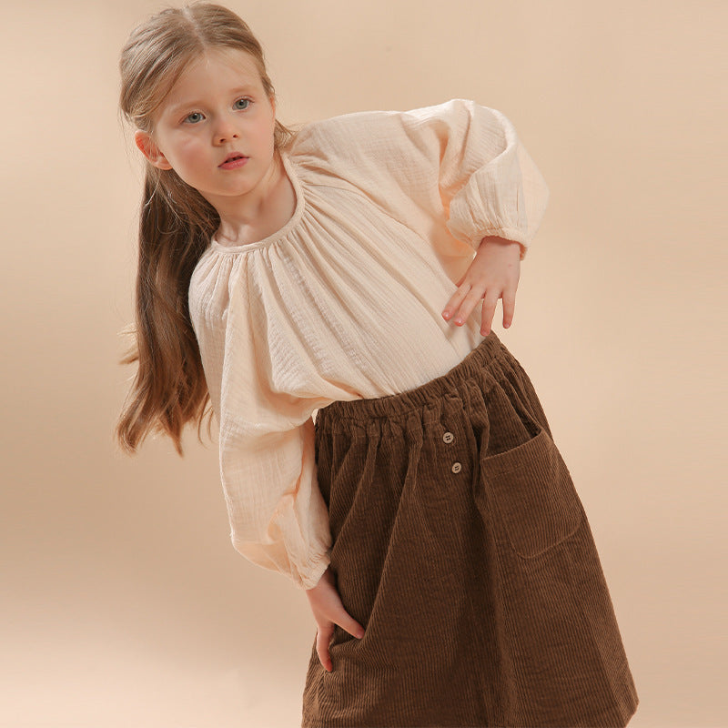 Cotton Double-layer Gauze Shirt Spring And Autumn Shirts