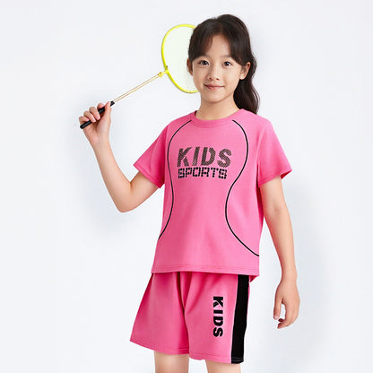 Children Short-sleeved Uniform Sportswear Set