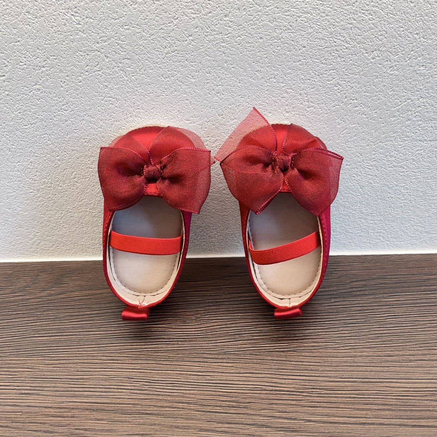 Princess Toddler Soft Bottom Pumps Bow Velcro Small Fabric Shoes