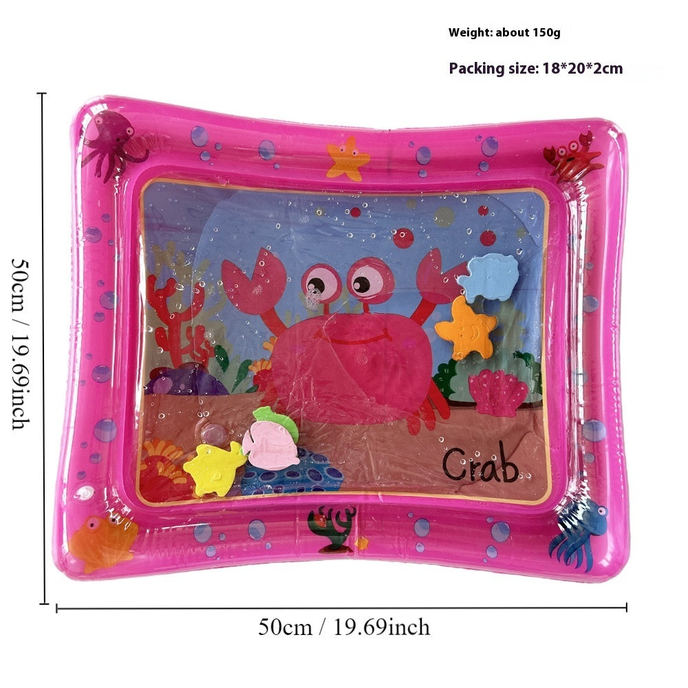 Children's Inflatable Marine Animal Racket Water Cushion Baby Crawling Racket Water Bag Racket Water Cushion Climbing Pad