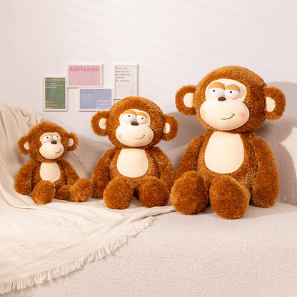 Poupée en peluche de singe de dessin animé créatif, jouet en peluche