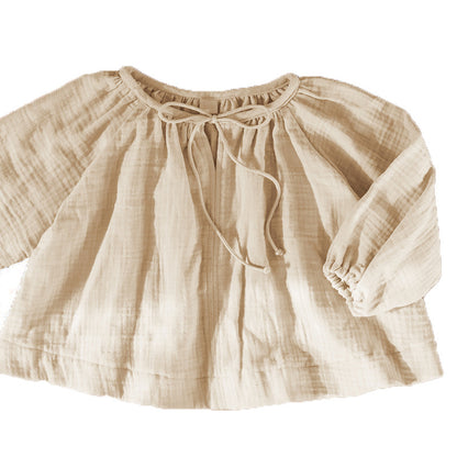 Cotton Double-layer Gauze Shirt Spring And Autumn Shirts