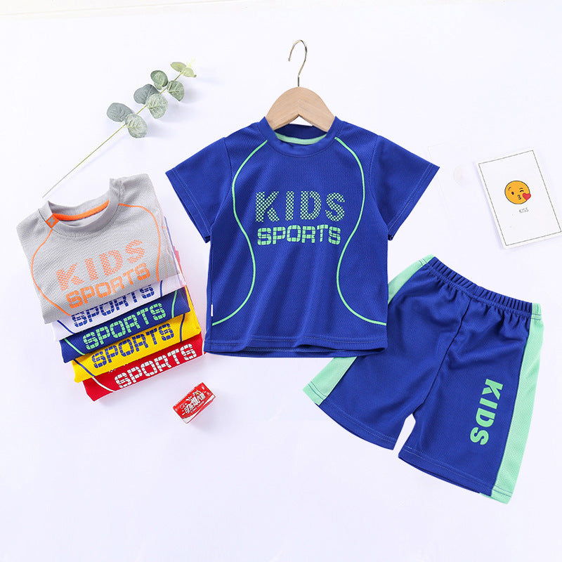 Children Short-sleeved Uniform Sportswear Set