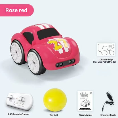 Inductive Obstacle-Avoidance Smart Remote-Controlled Toy Car For Kids