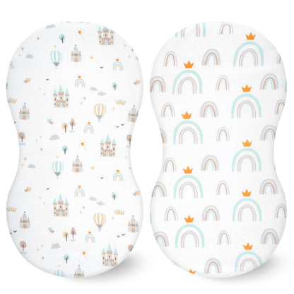 Baby Cradle Fitted Sheet Elastic Printing Baby Caring Table Changing Cover