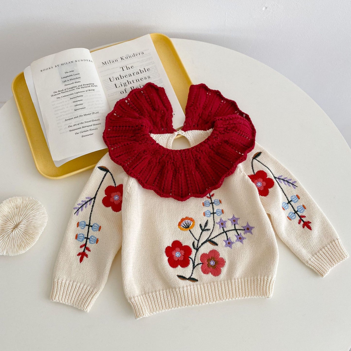 Autumn New Baby Girl Knitting Suit