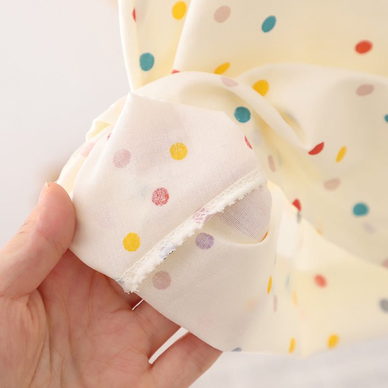 Colorful Polka Dot Sleeveless Western Style Baby Princess Dress