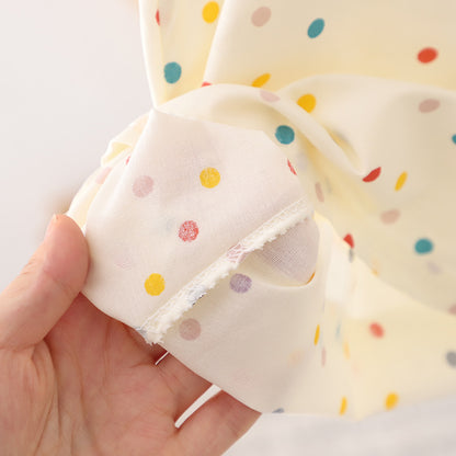 Colorful Polka Dot Sleeveless Western Style Baby Princess Dress
