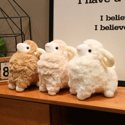 Comfort Doll Curly Wool Sheep Plush Toy