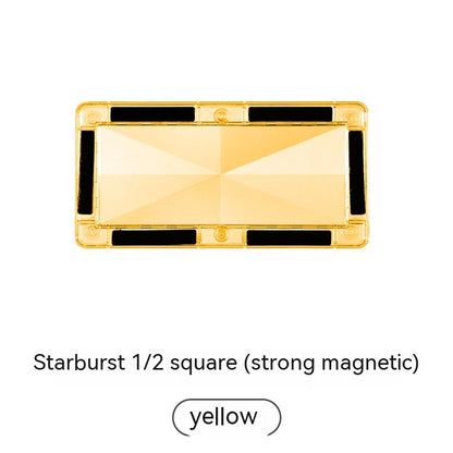 Color Window Asterism Magnetic Building Blocks Assembly