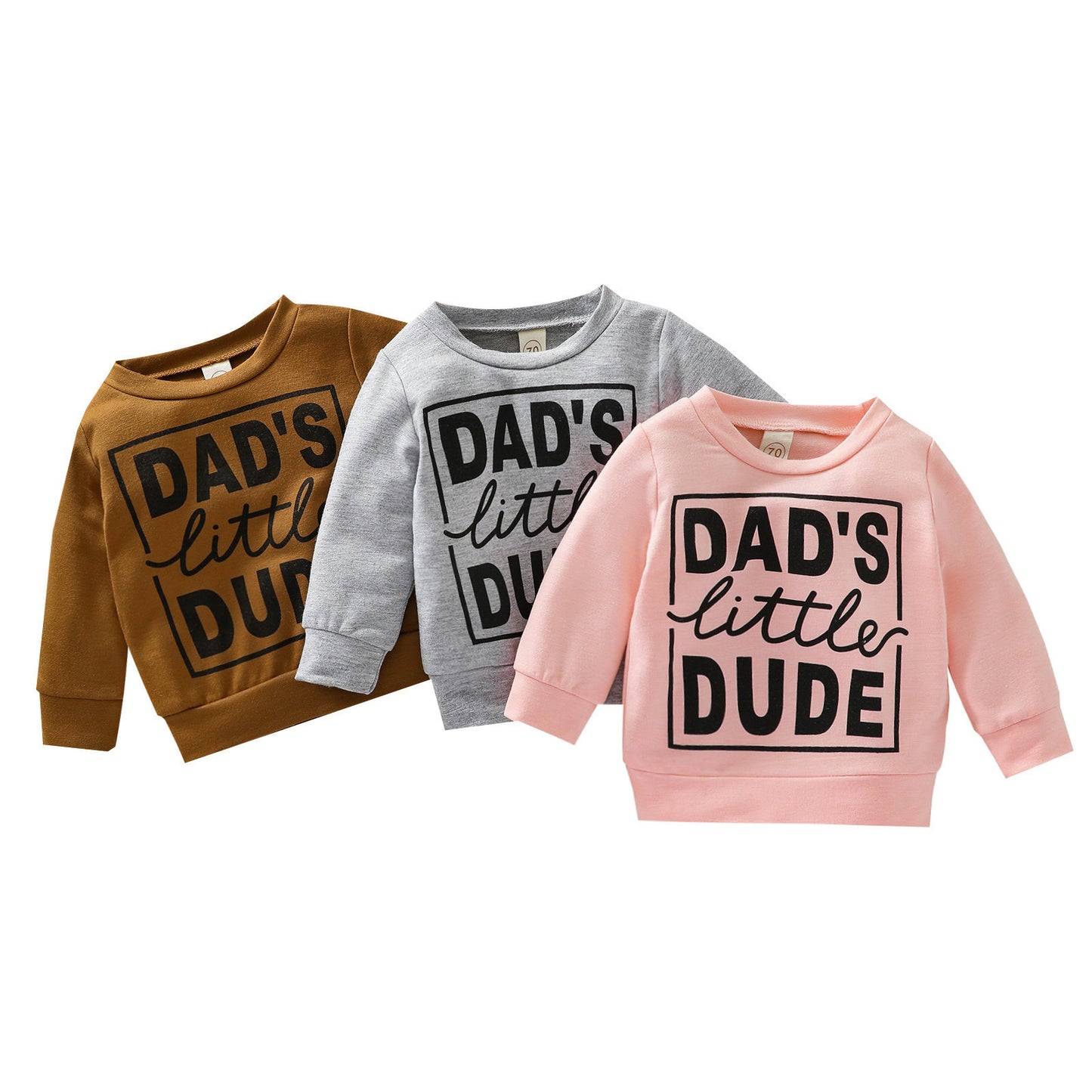 Sudadera gris con letras de poliéster para niños