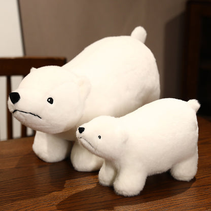Cute Standing Polar Bear Plush Doll