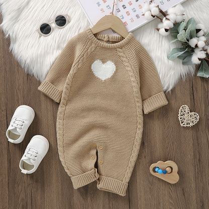 Baby Heart Trendy Casual Jumpsuit Romper