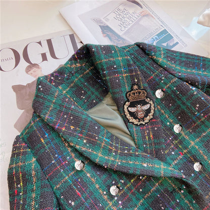 Girls' Classic Style Children's Preppy Style Two-piece Suit