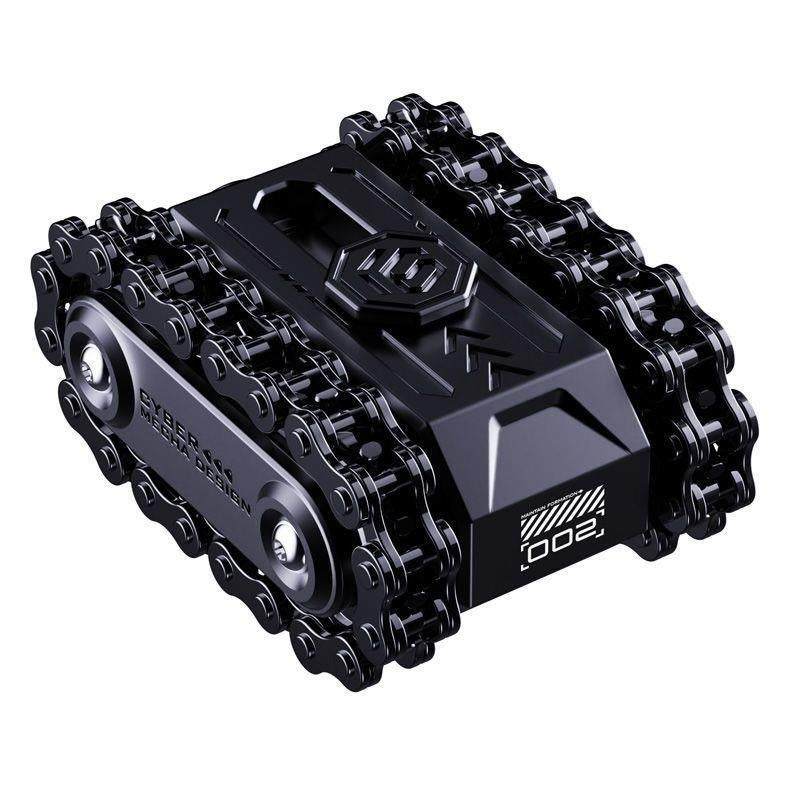 Mechanical Rotating Decompression Hand Pieces Metal Toy Tank