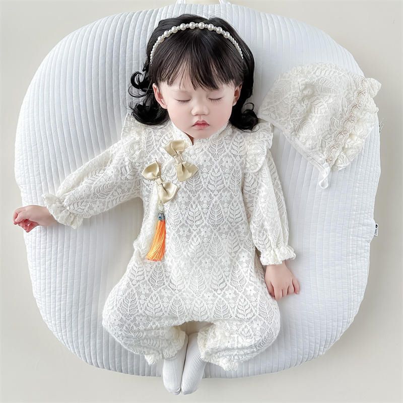 Body-combinaison Enfant Manches Longues Dentelle Princesse