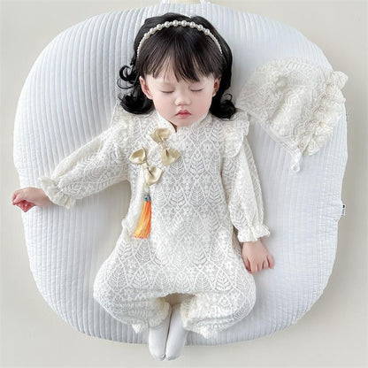 Body-combinaison Enfant Manches Longues Dentelle Princesse