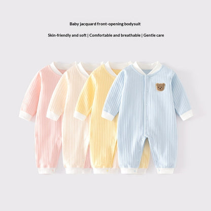 Infant Clothing Class A Pure Cotton Seamless Onesie Baby Pajamas Winter Underwear Crawling Suit
