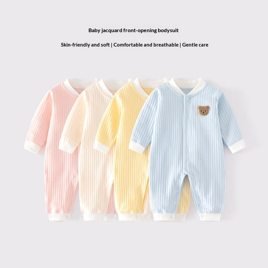 Infant Clothing Class A Pure Cotton Seamless Onesie Baby Pajamas Winter Underwear Crawling Suit