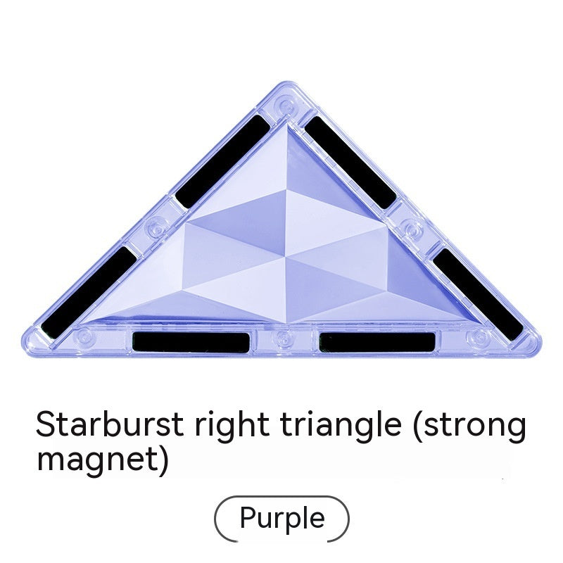 Color Window Asterism Magnetic Building Blocks Assembly