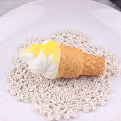 Slow rebound simulation ice cream small torch sweet pendant decompression toy squeezing music