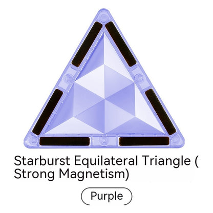 Color Window Asterism Magnetic Building Blocks Assembly