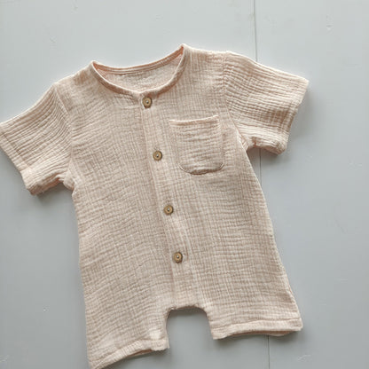 Fashion Casual Infant Summer Short-sleeved Rompers