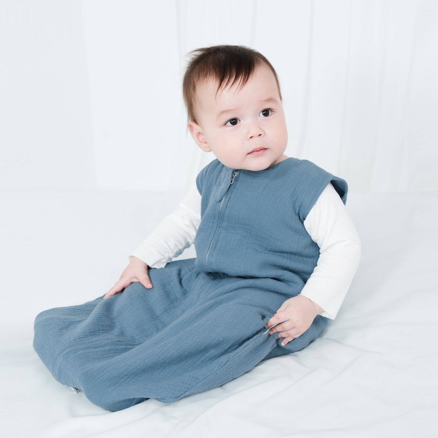 Double-layer Gauze Sleeping Bag Baby Sleeveless Gauze Anti-kicking Blanket