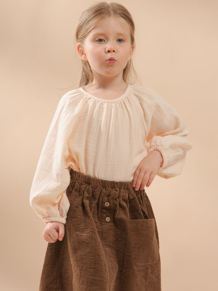 Cotton Double-layer Gauze Shirt Spring And Autumn Shirts