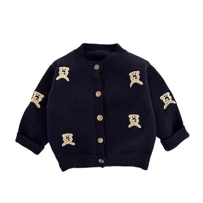Autumn Fashion Knitted Cardigan Cute Kids Coat