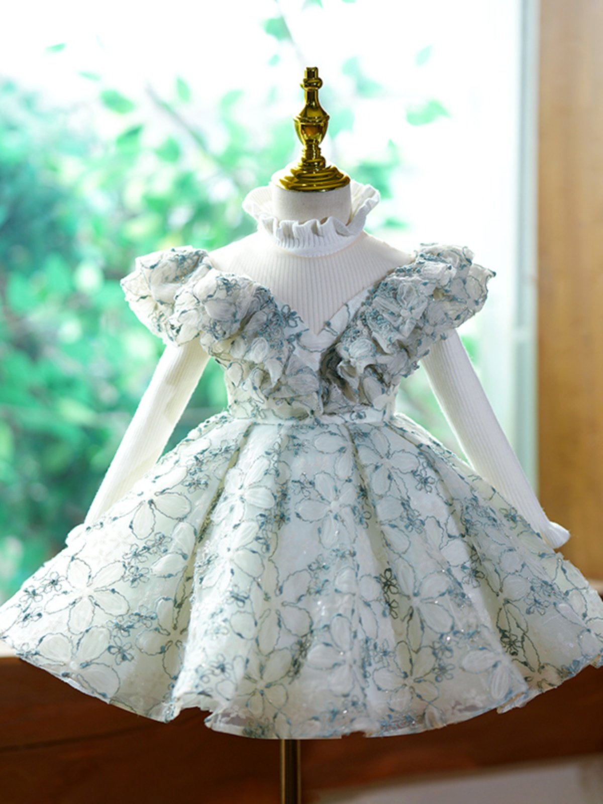 New Floral Princess Dress For Flower Girlssimple And Adorable For Kids Birthdays