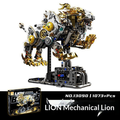 US And Electric Mechanical Lion And Whale Building Blocks That Also Double As Toys