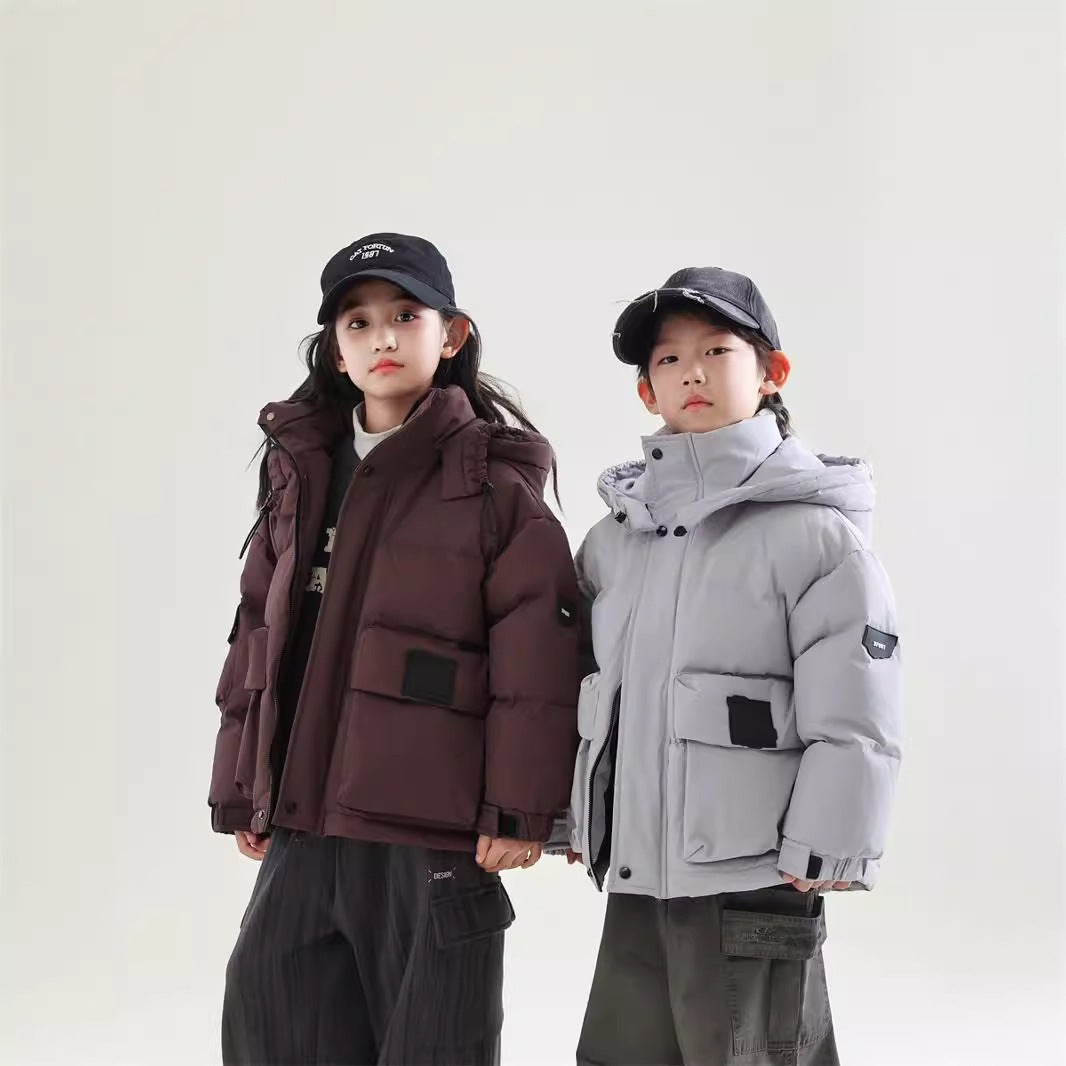 Children's White Duck Down Warm Coat Winter Boys' New