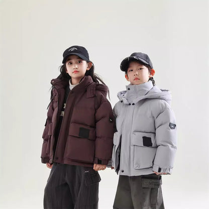 Children's White Duck Down Warm Coat Winter Boys' New