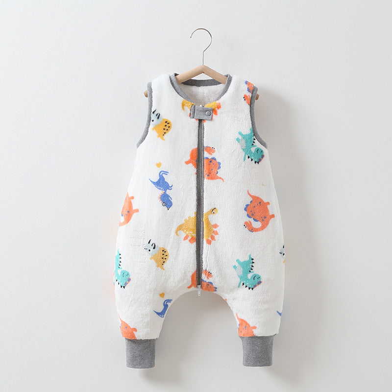 Baby Autumn And Winter Flannel Warm Sleeping Bag