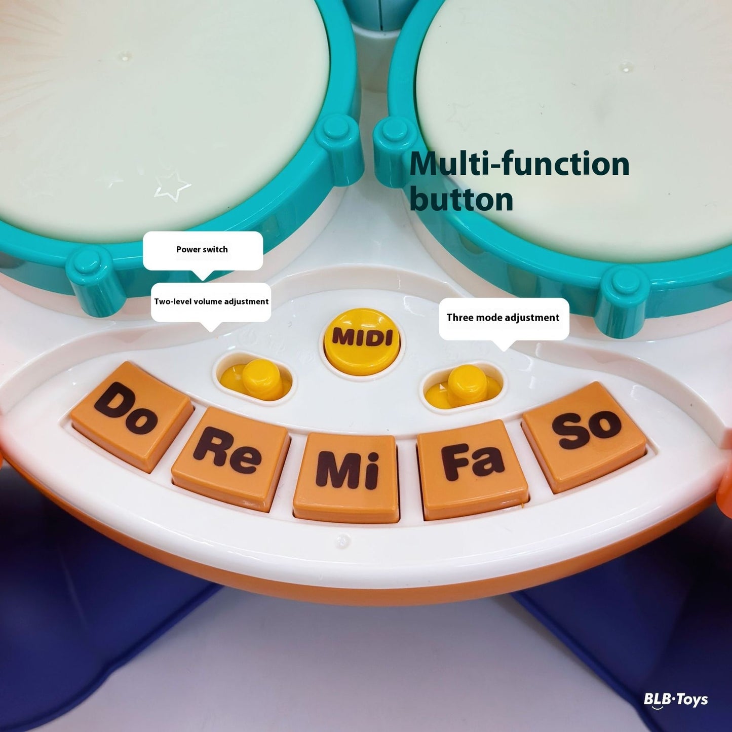 Children's Simulation Jazz Drum Kit Early Education Music Toys