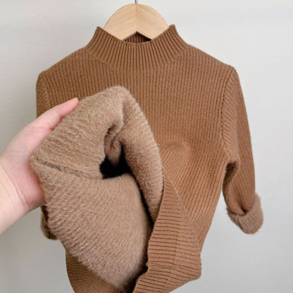 Children's Mock Neck Sweater Knitwear Top