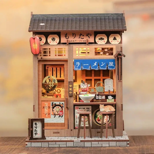 Diy Cottage Hand-assembled Stereo Building Street View Model