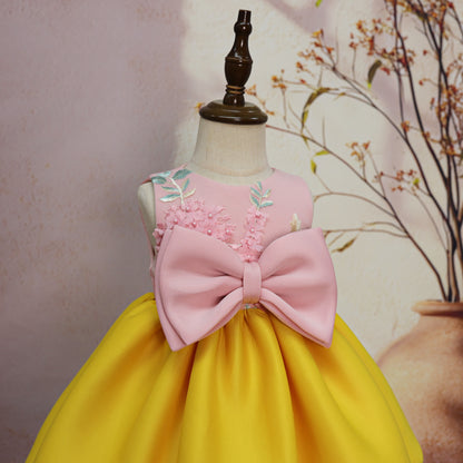Summer Children's Bow Cute Princess Dress