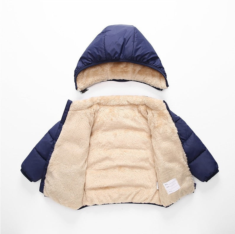 Abrigo de piel de cordero para niños