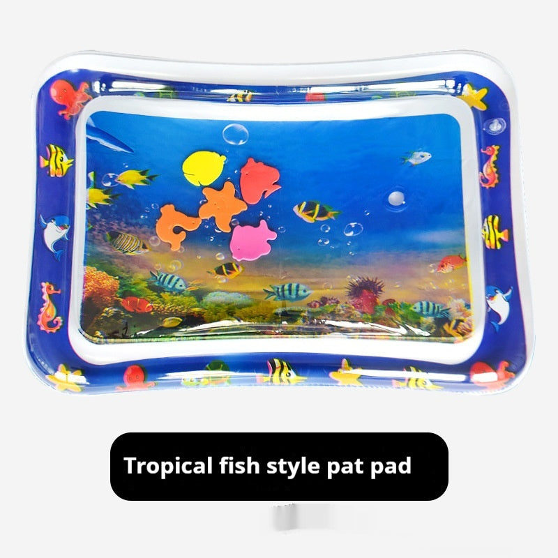Children's Inflatable Marine Animal Racket Water Cushion Baby Crawling Racket Water Bag Racket Water Cushion Climbing Pad
