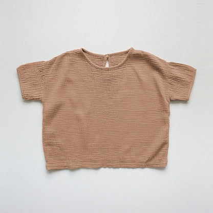 Fashion Children's And Girls' Top Short Sleeve