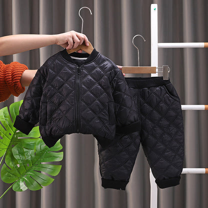 Ensemble doublé en polaire personnalisé pour garçons et filles