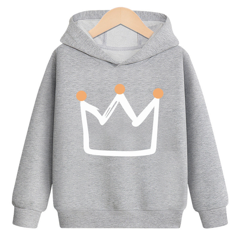 Sudadera con capucha y terciopelo Crown