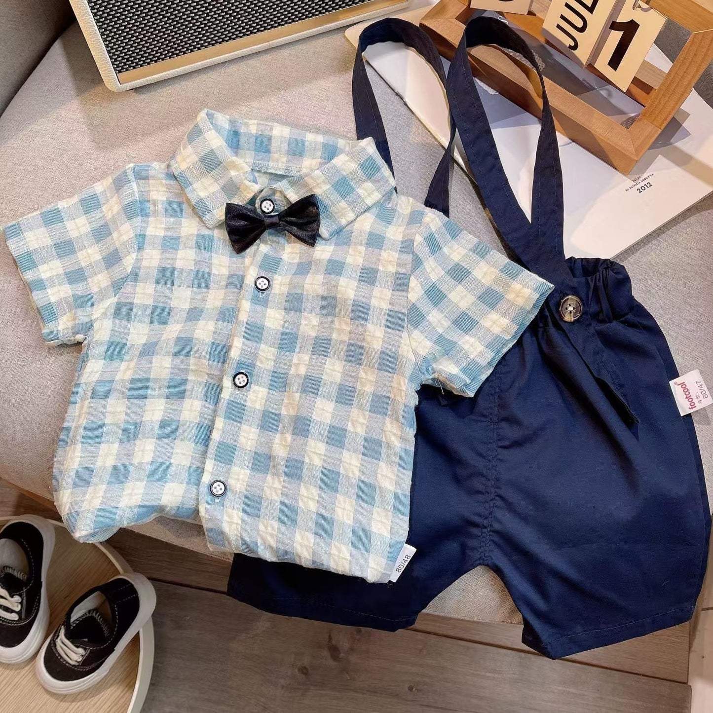 Children's Suit Summer Short-sleeved Overalls